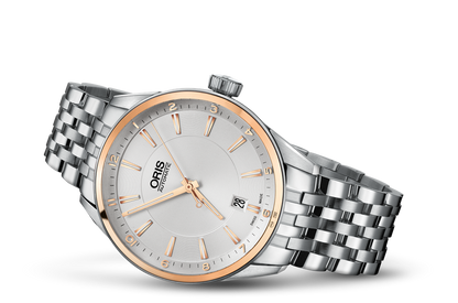 Artix Date, Grey, Stainless steel Strap