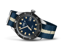 Divers Sixty-Five, Blue, Textile Strap