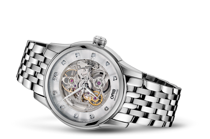Artelier Skeleton Diamonds, Grey, Stainless steel Strap