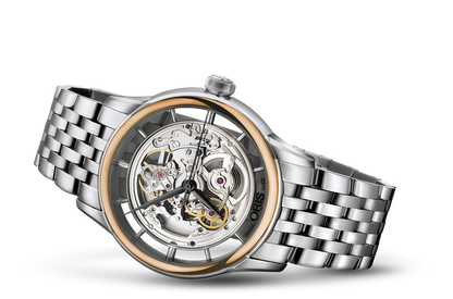 Artelier Translucent Skeleton, Grey, Stainless steel Strap