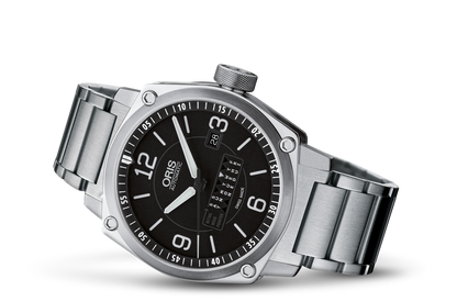 BC4 Retrograde Day, Black, Stainless steel Strap