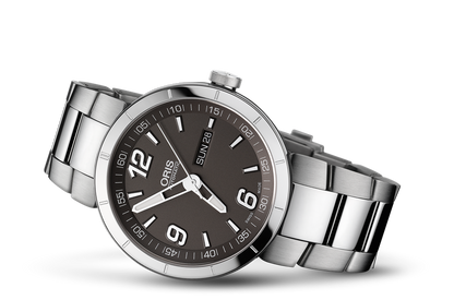 TT1 Day Date, Grey, Stainless steel Strap