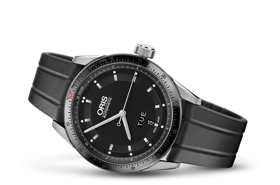 Artix GT Day Date, Black, Rubber Strap