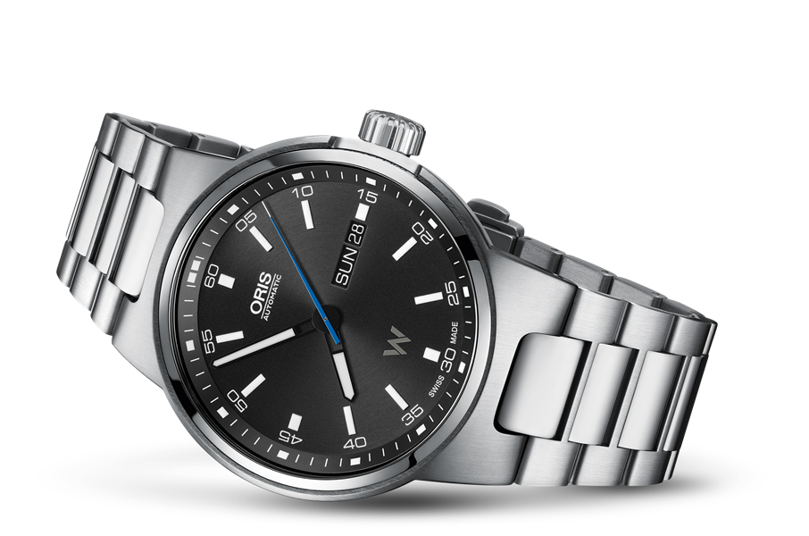 Williams Day Date, Black, Stainless steel Strap