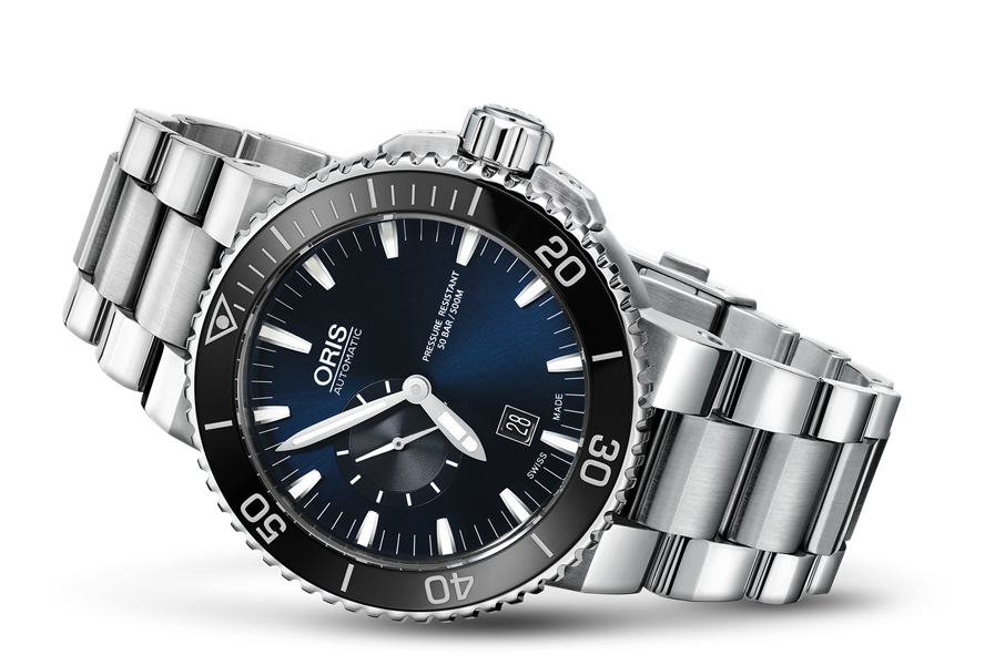 Aquis Small Second, 46.00 mm, Blue