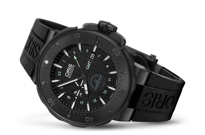 Force Recon GMT, Black, Rubber Strap