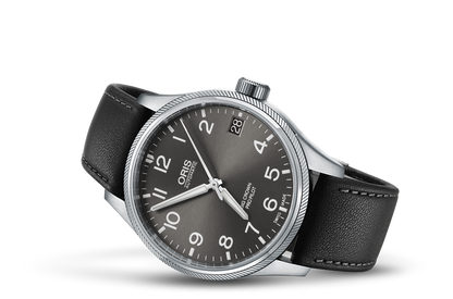 Big Crown ProPilot Big Date, Grey, Leather Strap