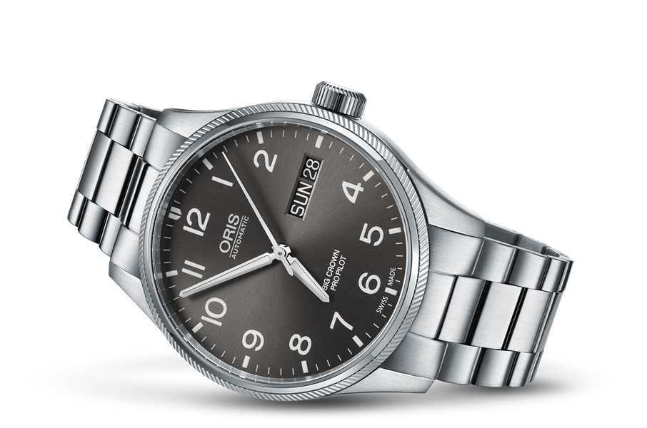 Big Crown ProPilot Big Day Date, Grey, Stainless steel Strap