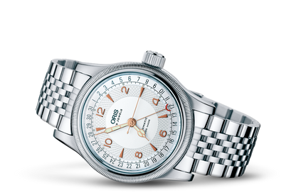 Big Crown Original Pointer Date, Grey, Stainless steel Strap
