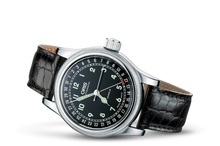 Big Crown Original Pointer Date, Black, Leather Strap