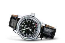 Big Crown Original Pointer Date, Black, Leather Strap