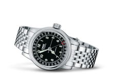 Big Crown Original Pointer Date, Black, Stainless steel Strap