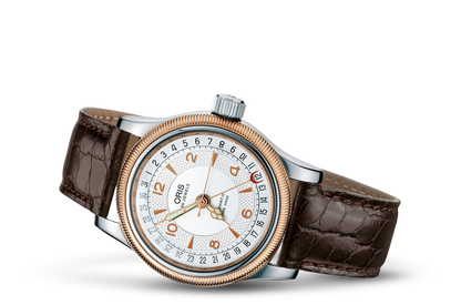 Big Crown Original Pointer Date, Grey, Leather Strap