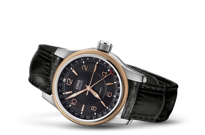Big Crown Pointer Date, Black, Leather Strap