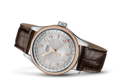 Big Crown Original Pointer Date, Grey, Leather Strap