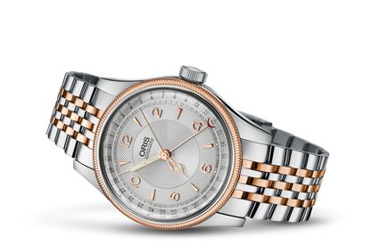 Big Crown Original Pointer Date, Grey, Stainless steel Strap