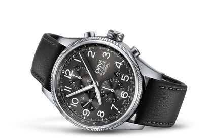 Big Crown ProPilot Chronograph, Grey, Leather Strap