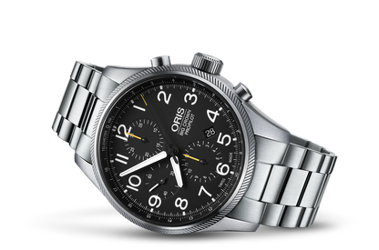 Big Crown ProPilot Chronograph, Black, Stainless steel Strap