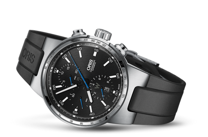 Williams Chronograph, Black, Rubber Strap