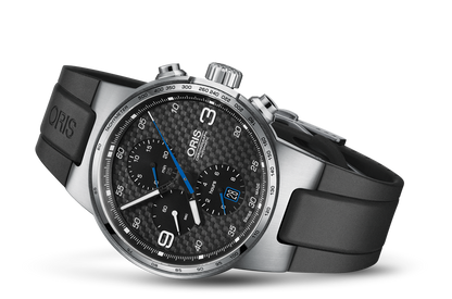 Williams Chronograph, Black, Rubber Strap