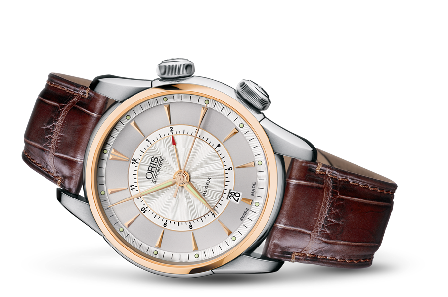Artelier Alarm, Grey, Leather Strap