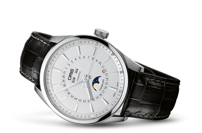Artix Complication, Grey, Leather Strap