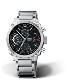 BC4 Chronograph, 42.70 mm, Black, Stainless steel Strap, Stainless steel Oris Quick Lock security crown and pushers, Multi-piece stainless steel case