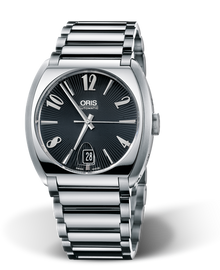 Frank Sinatra Date, 39.00 x 40mm, Black, Stainless steel Strap, Stainless steel crown, Multi-piece stainless steel case, flexible lugs