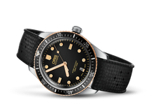 Divers Sixty-Five, Black, Rubber Strap