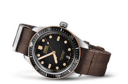 Divers Sixty-Five, Black, Textile Strap