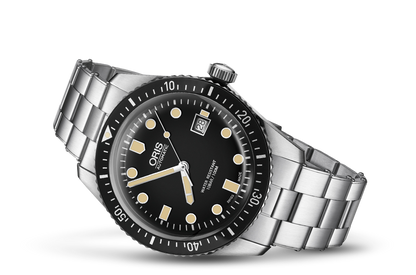 Divers Sixty-Five, Black, Stainless steel Strap