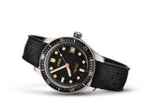 Divers Sixty-Five, Black, Rubber Strap