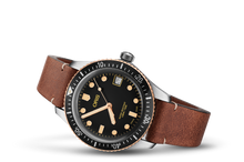 Divers Sixty-Five, Black, Leather Strap