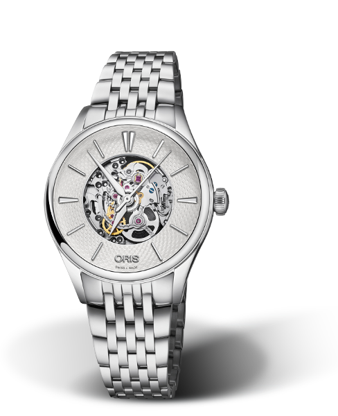 Artelier Skeleton, 33mm, Grey, Stainless steel Strap, Stainless steel crown, Multi-piece stainless steel case