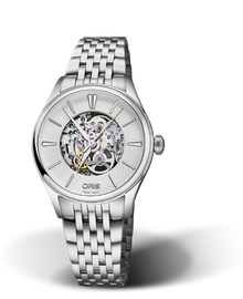 Artelier Skeleton, 33mm, Grey, Stainless steel Strap, Stainless steel crown, Multi-piece stainless steel case
