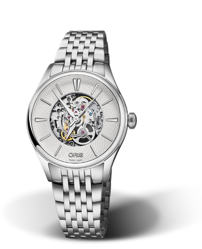 Artelier Skeleton, 33mm, Grey, Stainless steel Strap, Stainless steel crown, Multi-piece stainless steel case