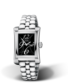 Rectangular Date 2008, 25.90 x 37mm, Black, Stainless steel Strap, Stainless steel crown, Multi-piece stainless steel case