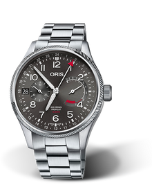 Big Crown ProPilot Calibre 114, 44mm, Grey, Stainless steel Strap, Stainless steel screw-in security crown, Multi-piece stainless steel case