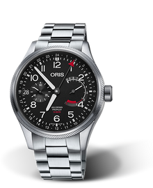 Big Crown ProPilot Calibre 114, 44mm, Black, Stainless steel Strap, Stainless steel screw-in security crown, Multi-piece stainless steel case