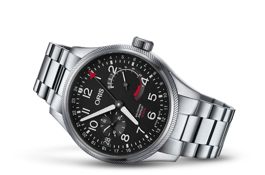 Big Crown ProPilot Calibre 114, Black, Stainless steel Strap