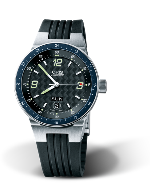 WilliamsF1 Team Day Date 2004, 42mm, Black, Rubber Strap, Stainless steel crown, Multi-piece stainless steel case, hours scale top ring, flexible lugs