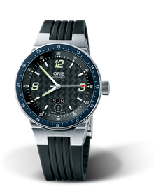 WilliamsF1 Team Day Date 2004, 42mm, Black, Rubber Strap, Stainless steel crown, Multi-piece stainless steel case, hours scale top ring, flexible lugs