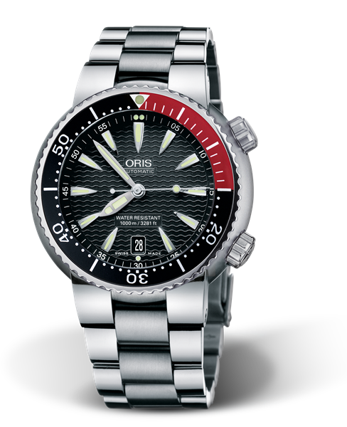 Divers Titan Date, 44.00 mm, Black, Titanium Strap, Titanium screw-in security crown and Helium valve, Multi-piece titanium case, minutes scale top ring