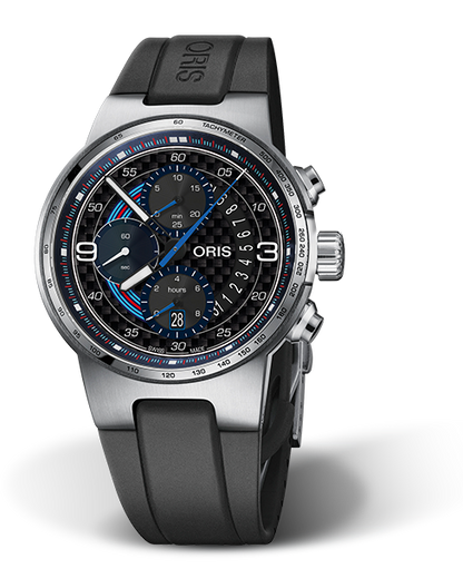 Martini Racing Limited Edition, 44mm, Black, Rubber Strap, Stainless steel crown and pushers, Multi-piece stainless steel case, tachymeter scale top ring