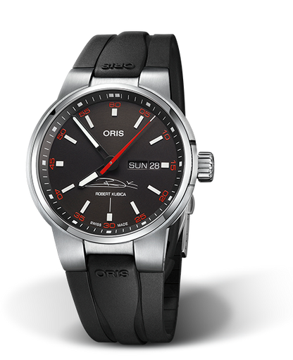 Robert Kubica Limited Edition, 42mm, Black, Rubber Strap, Stainless steel crown, Multi-piece stainless steel case
