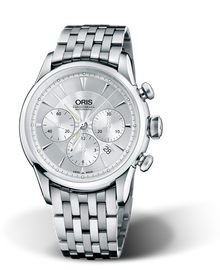 Artelier Chronograph, 43.50mm, Grey, Stainless steel Strap, Stainless steel crown and pushers, Multi-piece stainless steel case