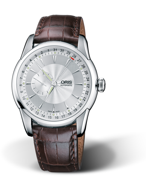 Artelier Small Second, Pointer Date 2008, 42.50mm, Grey, Leather Strap, Stainless steel crown, Multi-piece stainless steel case