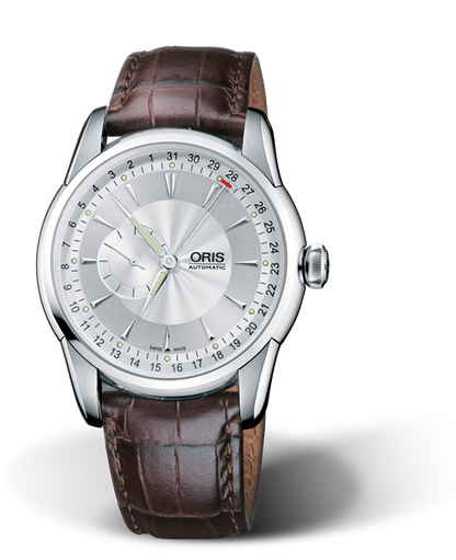 Artelier Small Second, Pointer Date 2008, 42.50mm, Grey, Leather Strap, Stainless steel crown, Multi-piece stainless steel case