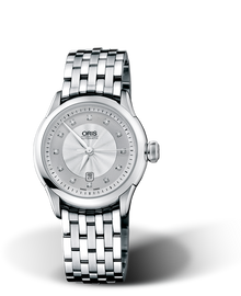 Artelier Date Diamonds, 31mm, Grey, Stainless steel Strap, Stainless steel crown, Multi-piece stainless steel case
