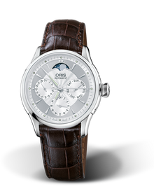 Artelier Complication 2007, 35mm, Grey, Leather Strap, Stainless steel crown, Multi-piece stainless steel case